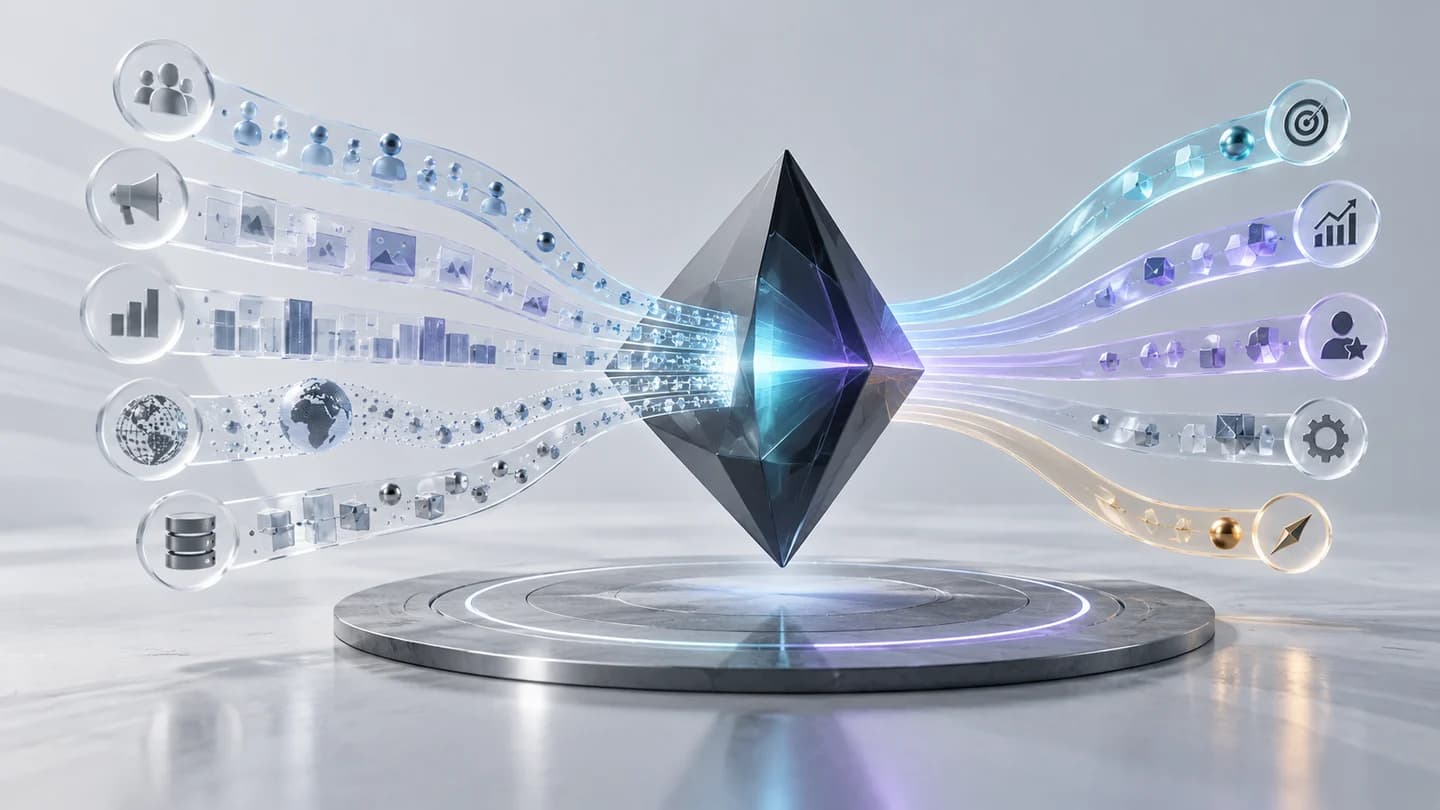 Adrox intelligence system transforming diverse signals into decision paths